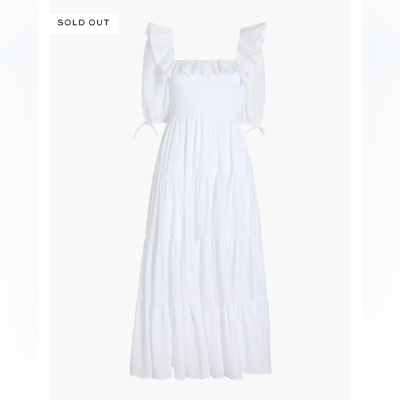 The Corinne Nap Dress White Shadow Stripe from Hill House size XXS - Picture 5 of 16